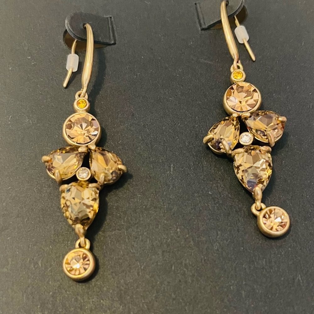 J. Crew Delacroix Sparkle Dangle Earrings - Picture 3 of 5